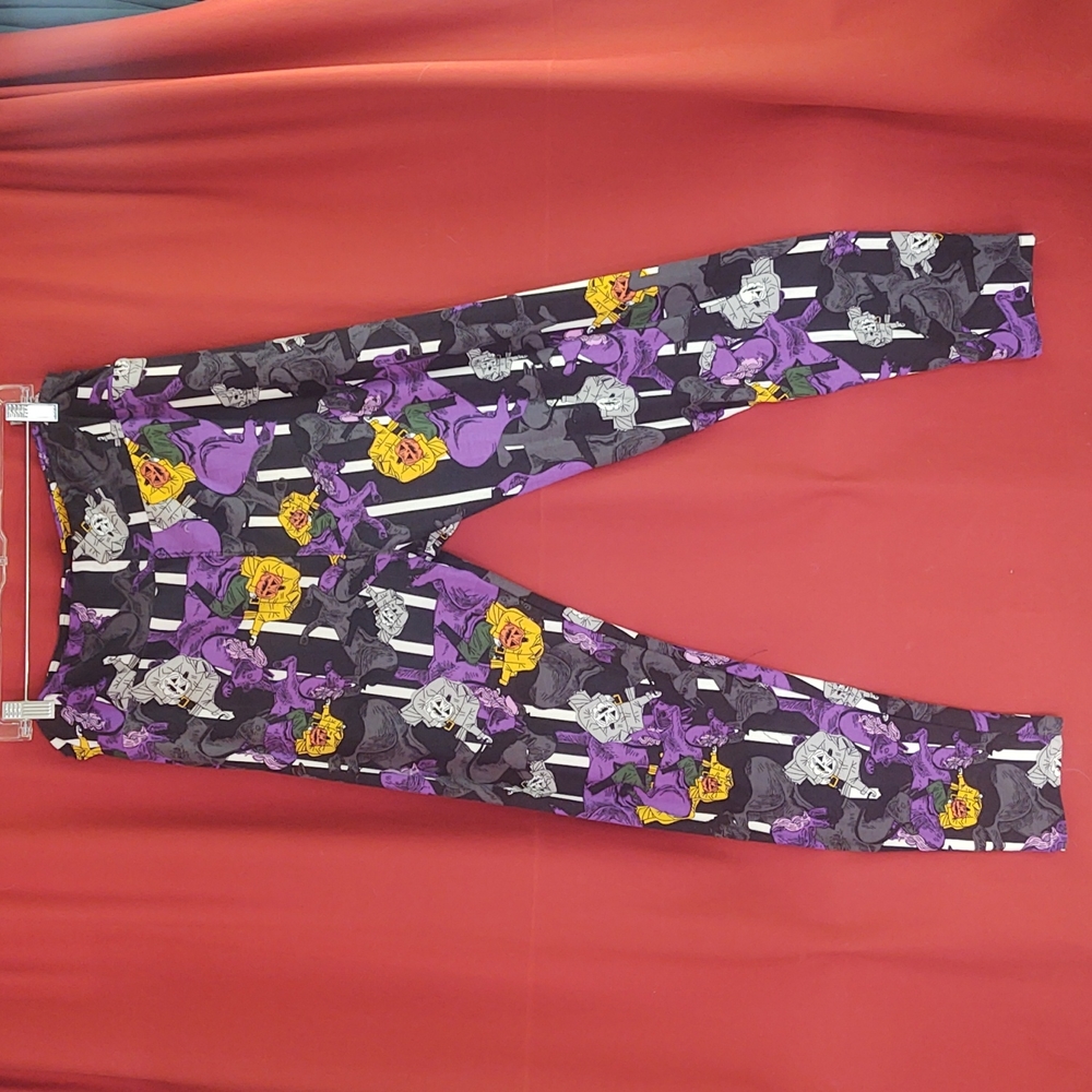 LuLaRoe Halloween Headless Horseman leggings Sz TC2 tall and curvy